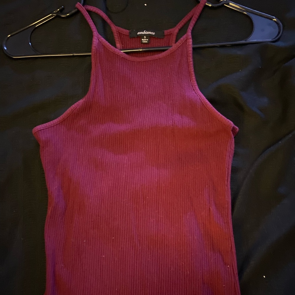 Maroon tank top